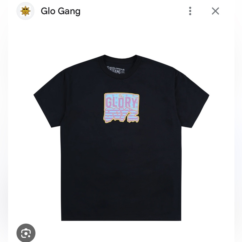 🔥 Glo Gang “Glory Boyz” Tee (Black) — Size XL